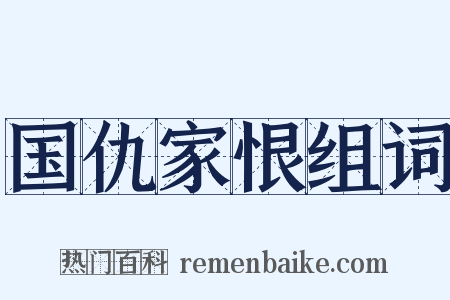 国仇家恨组词是什么意思的图片